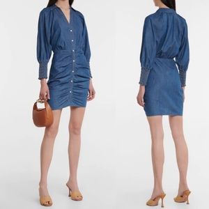 Veronica Beard Jeans Allie shirt dress Tencel chambray cotton blend